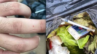 Trabajadores de aseo advierten riesgos sanitarios tras accidente de funcionario con una jeringa