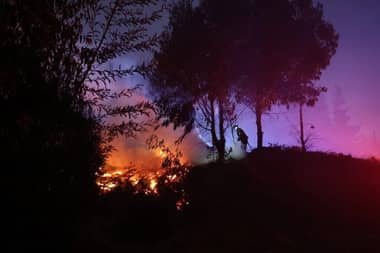 Siguen en combate incendios forestales en Linares y Parral