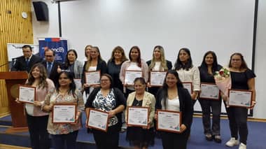 Curicanas recibieron certificación de curso de capacitación en panadería y pastelería