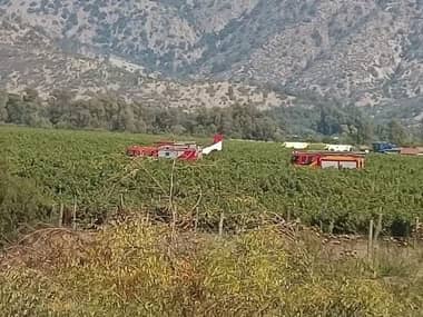 Avioneta se accidenta en Lolol dejando dos heridos leves