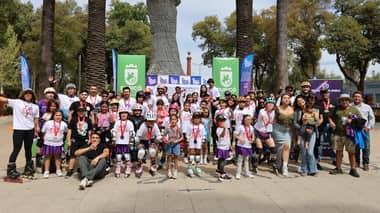 Patinadores de todas las edades se reunieron en Curicó para celebrar el "Aniversario Life On Wheels"