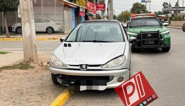 Carabineros detiene a sujeto tras persecución por conducir un vehículo robado en Iloca