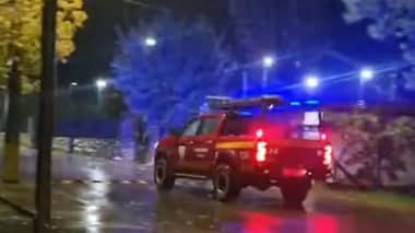 Bomberos de Los Queñes retornan ilesos a su cuartel tras quedar aislados durante operativo de rescate en la cordillera