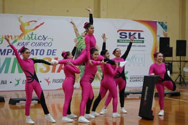 Open Copa Chile de Gimnasia Aeróbica reunió a más de 400 participantes internacionales en Curicó