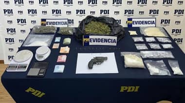PDI desarticula cinco puntos de venta de drogas en Sarmiento tras masivo operativo policial
