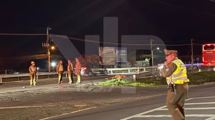 Hombre fallece atropellado en Ruta 5 Sur frente a Romeral