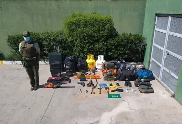 Carabineros detuvo a sujeto por receptación de especies robadas a vecinos en Molina