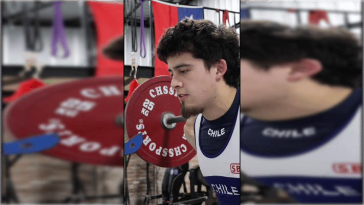 Benjamín "Osso" Osses brilla en el powerlifting a sus 23 Años
