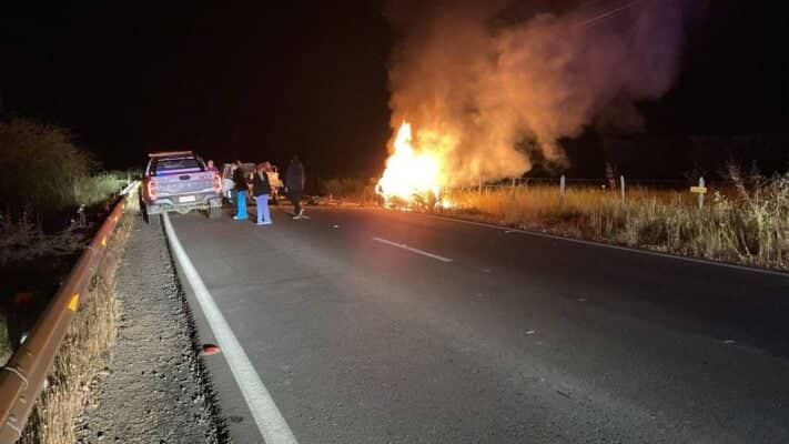Tragedia en O'Higgins: Mujer muere calcinada tras colisión e incendio provocado por conductor ebrio