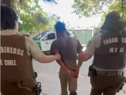 Detienen a sujeto con antecedentes por intentar iniciar un incendio en el sector del Cerro Maule