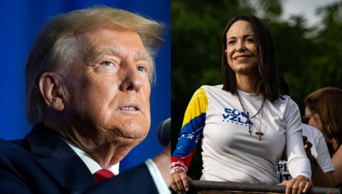 Donald Trump cuestiona la idoneidad de María Corina Machado para liderar Venezuela