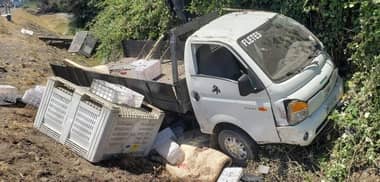 Dos personas lesionadas de gravedad en accidente de tránsito en Quilvo