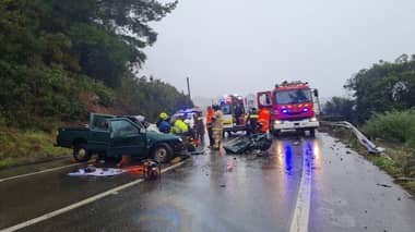 Colisión entre camioneta y camión dejó tres fallecidos en ruta de Constitución a Curepto