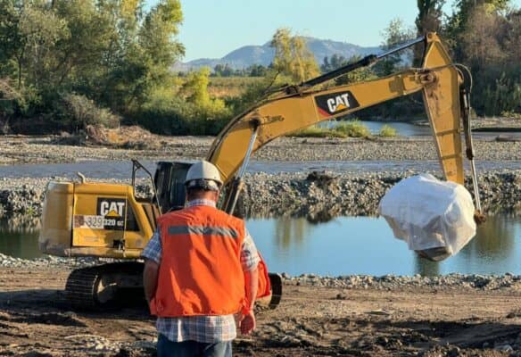 DOH avanza trabajos de enrocado en sectores de Convento Viejo y Tutuquén en Curicó