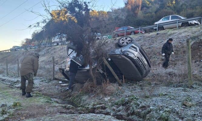 Dos accidentes de tránsito consecutivos se registran en camino a Los Queñes