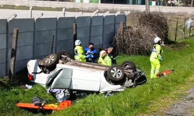 Mujer falleció en accidente vehicular en Maule