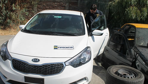 Automóvil robado en "portonazo" en Santiago aparece en Rancagua