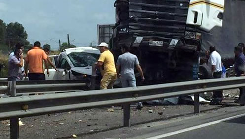 Choque en Ruta 5 Sur deja dos muertos y 5 heridos