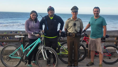 Carabineros de Constitución invita a cicletada familiar en homenaje al Teniente Merino