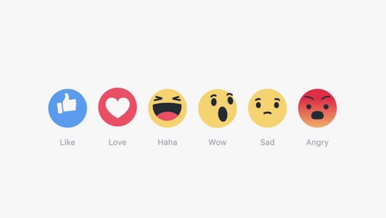 Facebook lanza 5 reacciones además de "me gusta"