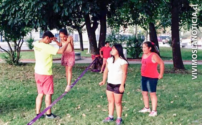 “Slackline” sigue sumando seguidores en Curicó