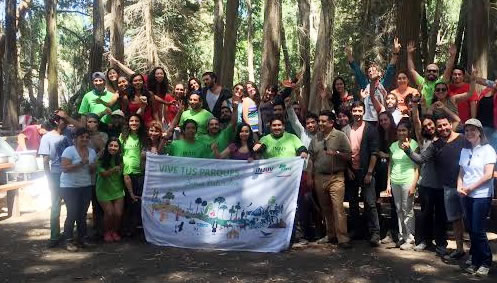 Jóvenes fueron parte del programa “Vive Tus Parques” en Reserva Nacional Laguna Torca