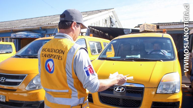 Fiscalizan vehículos destinados al transporte escolar