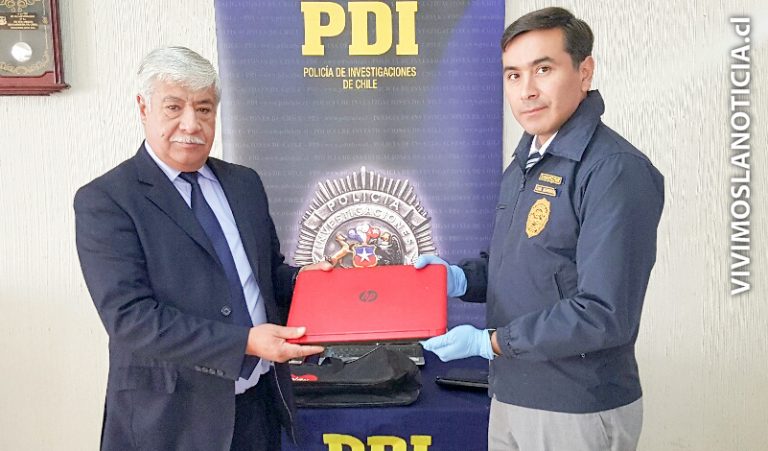 Recuperan computadores sustraídos desde escuela
