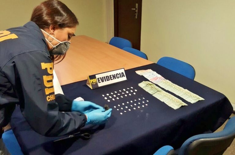 PDI de Curicó sacó de circulación 110 dosis de pasta base