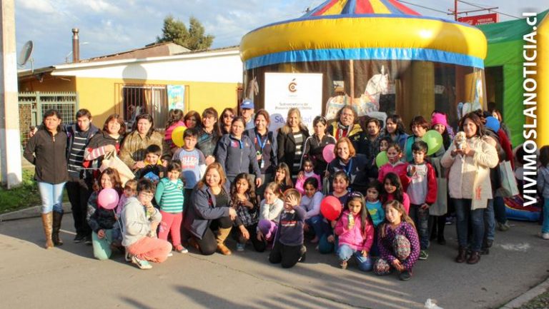 Niños de Sarmiento disfrutaron de tarde recreativa