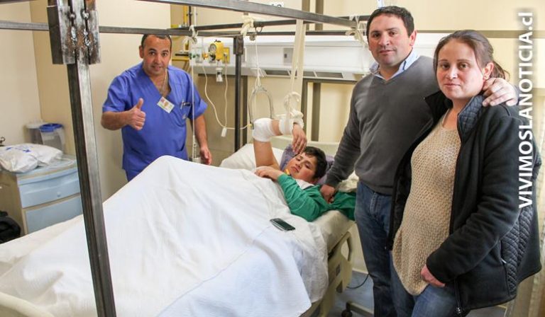 Paramédico construyó estructura para salvar brazo de niño curicano