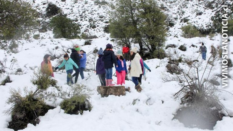 Niños de Vichuquén protagonizan increíble travesía a la nieve