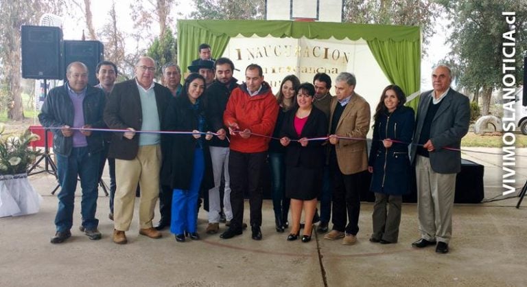 Inauguran techumbre de multicancha en Escuela de Caone