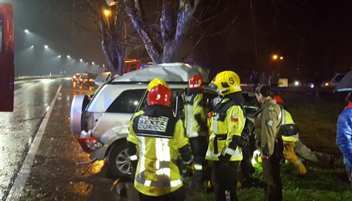 Detective de la PDI muere en accidente tránsito a la entrada de Curicó