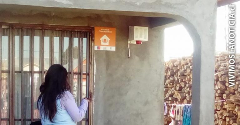 Alarmas comunitarias para vecinos de la villa Andalien