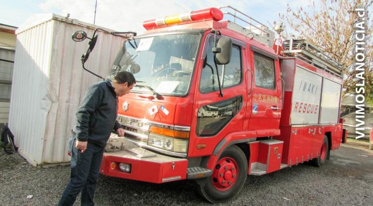 Bomberos de Sagrada Familia reciben carro de rescate japonés