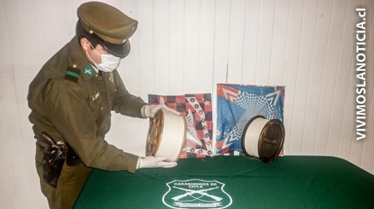 Carabineros detuvo a menores que utilizaban hilo curado