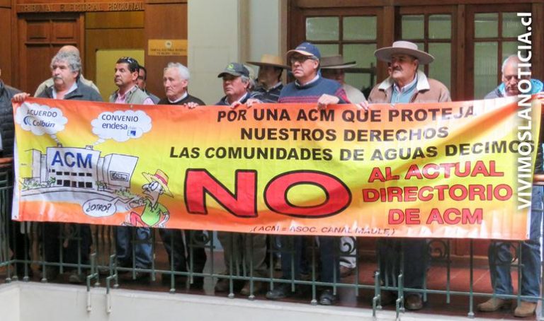 Regantes del Maule acusan presunto desvío de aguas