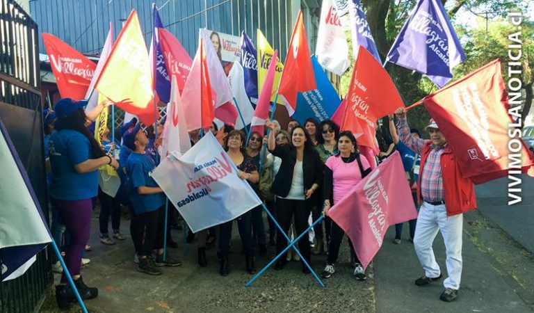 Banderazo en apoyo a candidata María Elena Villagrán