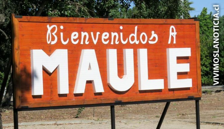 Descubren letrero gigante en ingreso a comuna de Maule