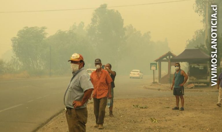 Cordón del Loncomilla sufre con amenaza del fuego