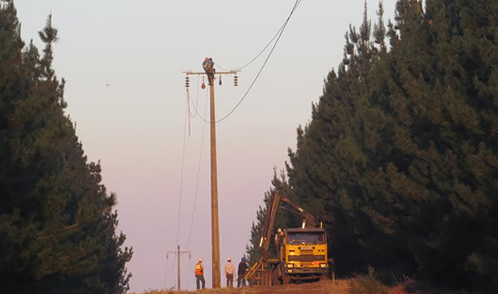 Robo de cables afectó suministro eléctrico desde Talca a Chillán