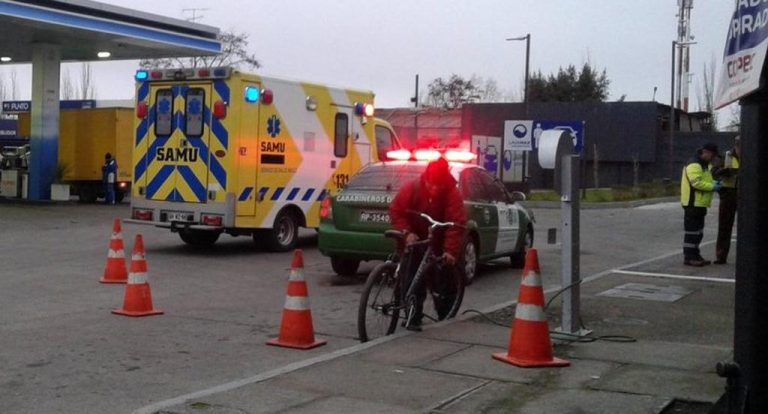Hombre murió de frío en bencinera curicana