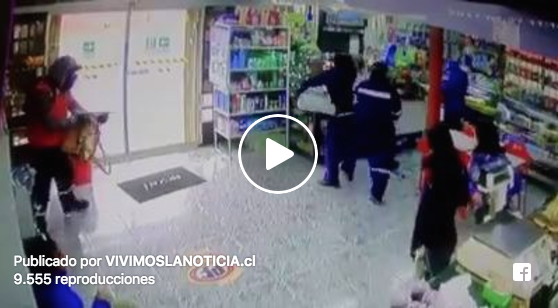 [VIDEO] Revelan imágenes del asalto a panadería curicana