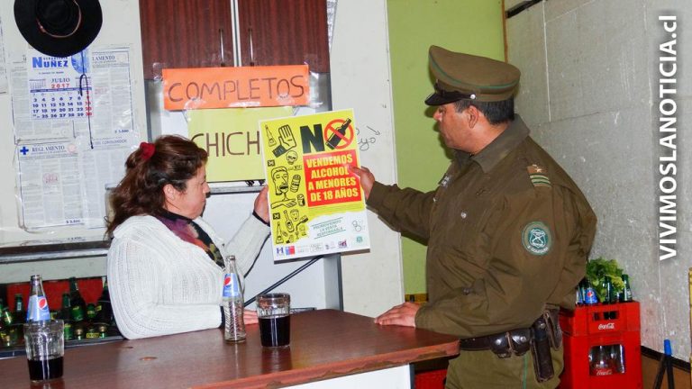Senda inicia campaña para evitar venta de alcohol a menores en Hualañé