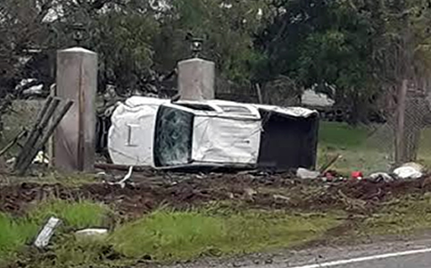 Vecino de Hualañé muere tras volcamiento de su camioneta