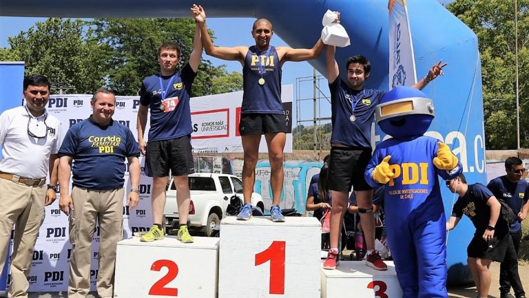 Alta participación en corrida familiar de la PDI