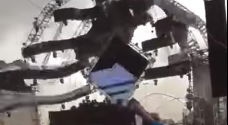 [VIDEO] DJ falleció luego que el escenario se derrumbara en fiesta electrónica