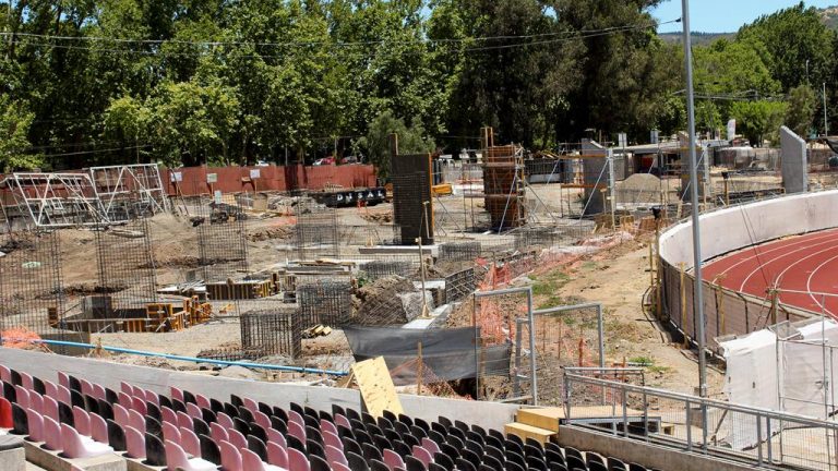 Ampliación del Estadio Fiscal de Talca avanzan de acuerdo a lo planificado