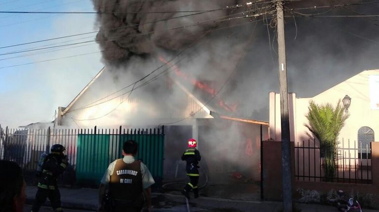 Incendio destruyó dos viviendas en Población Prosperidad